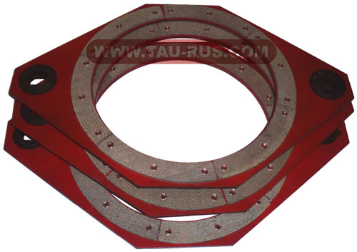 Диск тормозной с накладками УВ-3138-00Б-009 (комплект) к муфте-тормоз УВ3138