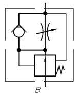 Гидросхема регулятора расхода РПМ102